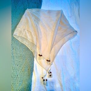 Beautiful boho wrap sarong scarf multi use beaded fringed ends